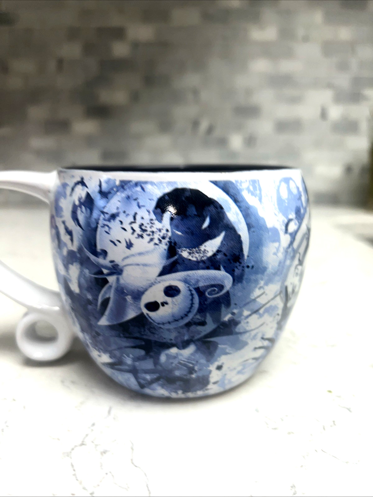Nightmare Before Christmas Jack Skellington  Loop Handle Mug Blue