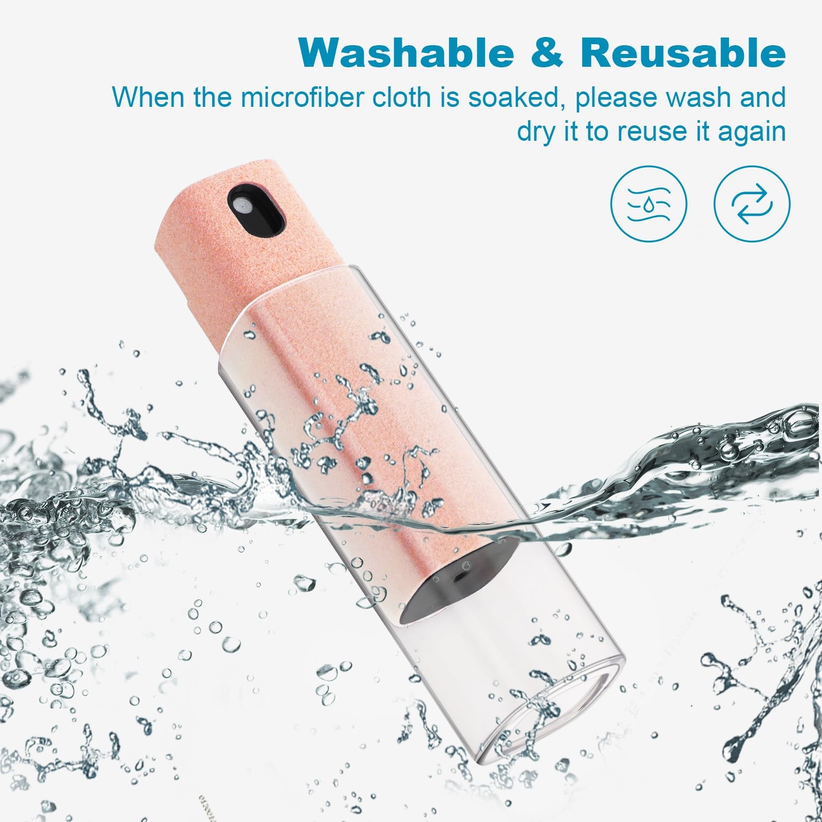 6 Pack Screen Cleaner 3-in-1 Touchscreen Mist Cleaner Spray and Microfiber Cl...