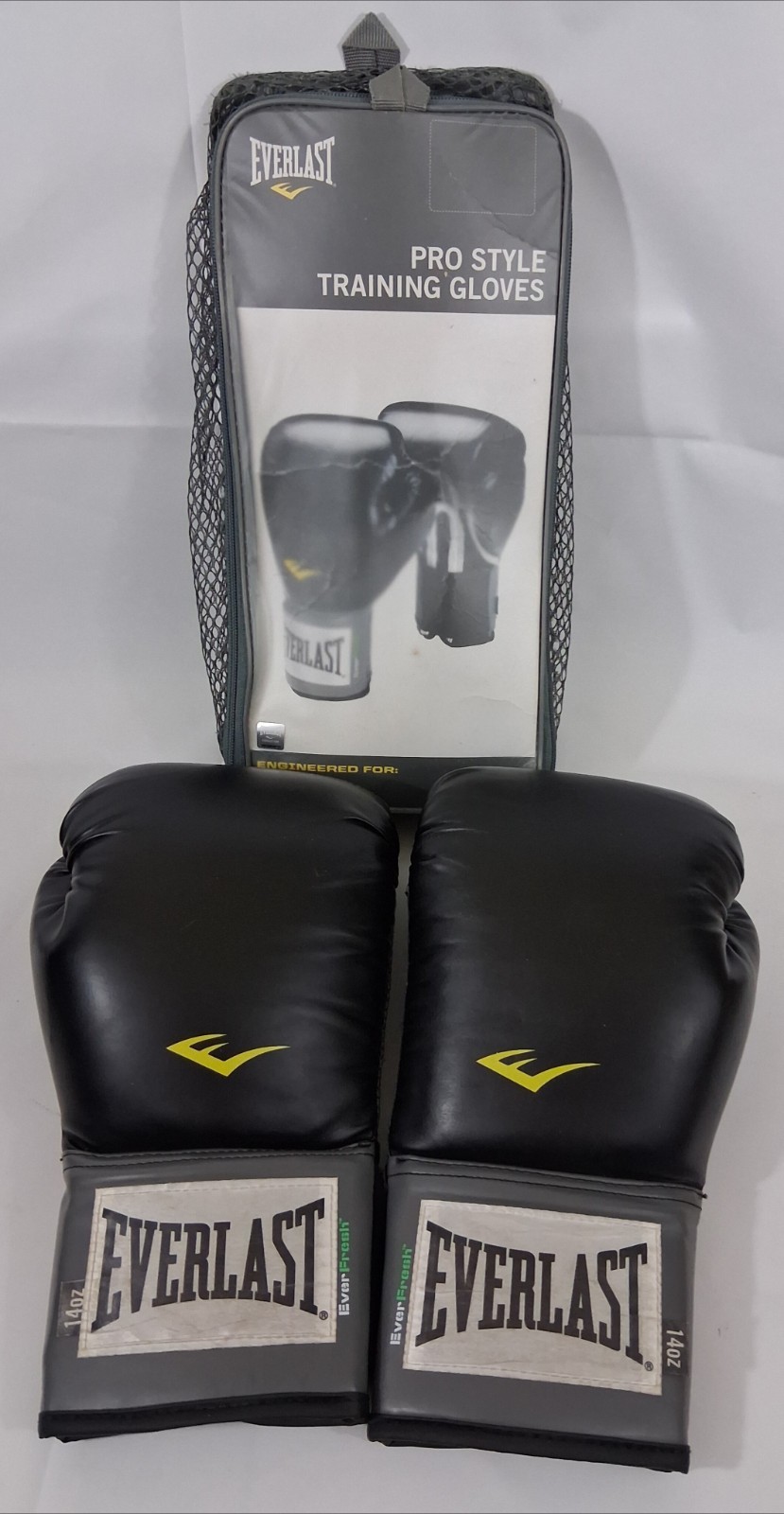 EVERLAST Pro Style Training 14oz BOXING Gloves 1200014 EverFresh Heavy Bag
