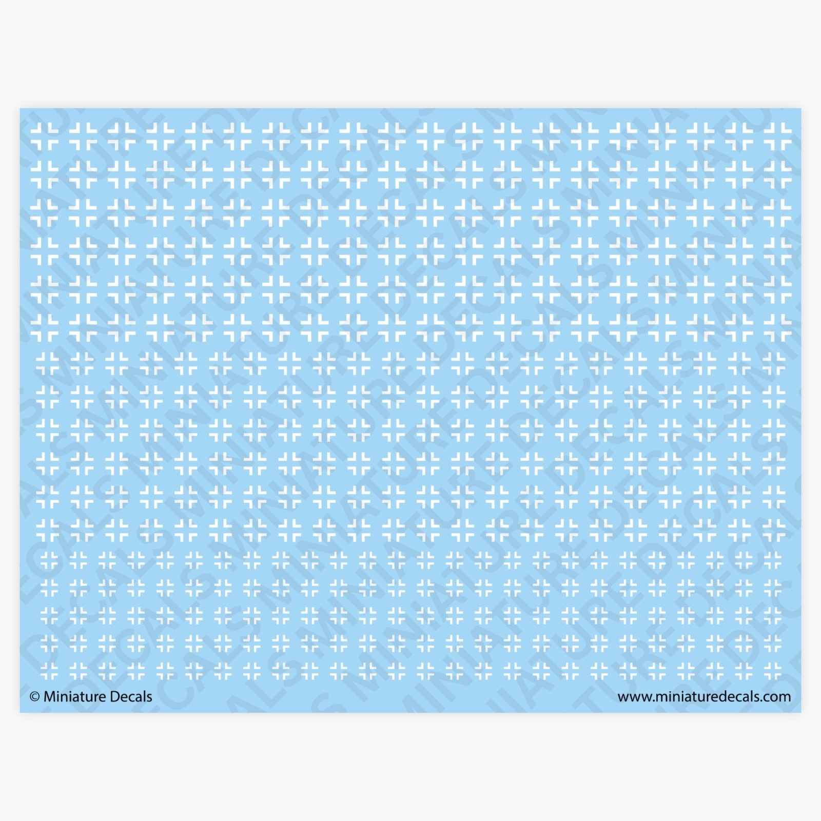 Balkenkreuz Bar Cross (white) Waterslide Decals WWII German Tank Markings