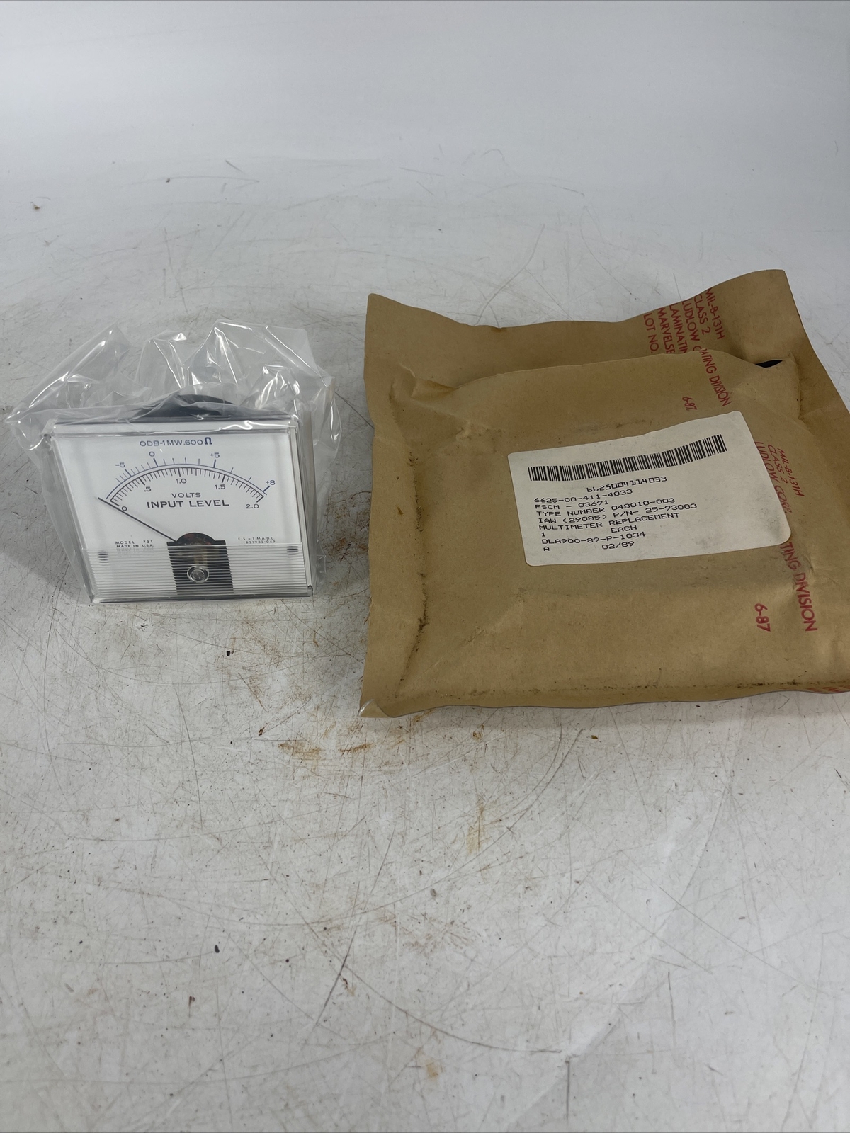 Jewell Multimeter Replacement P/N 25-93003 NEW OLD STOCK