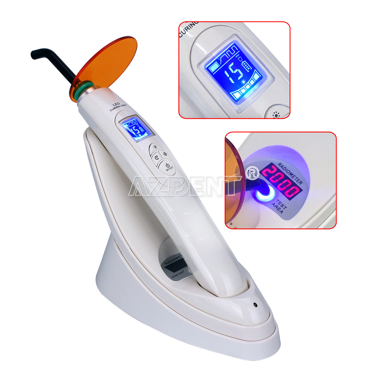 Dental Wireless Light Meter Lamp LED Curing Light White