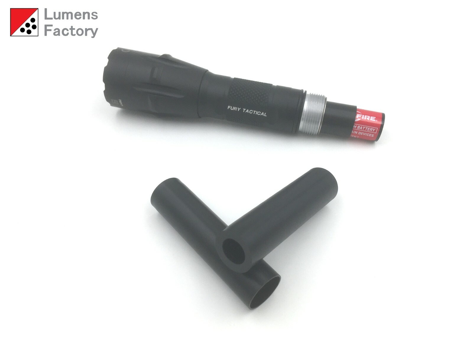 2 Cell Delrin Battery Adapter Sleeve. 2 x CR123A/16340 or 16650 to 18650