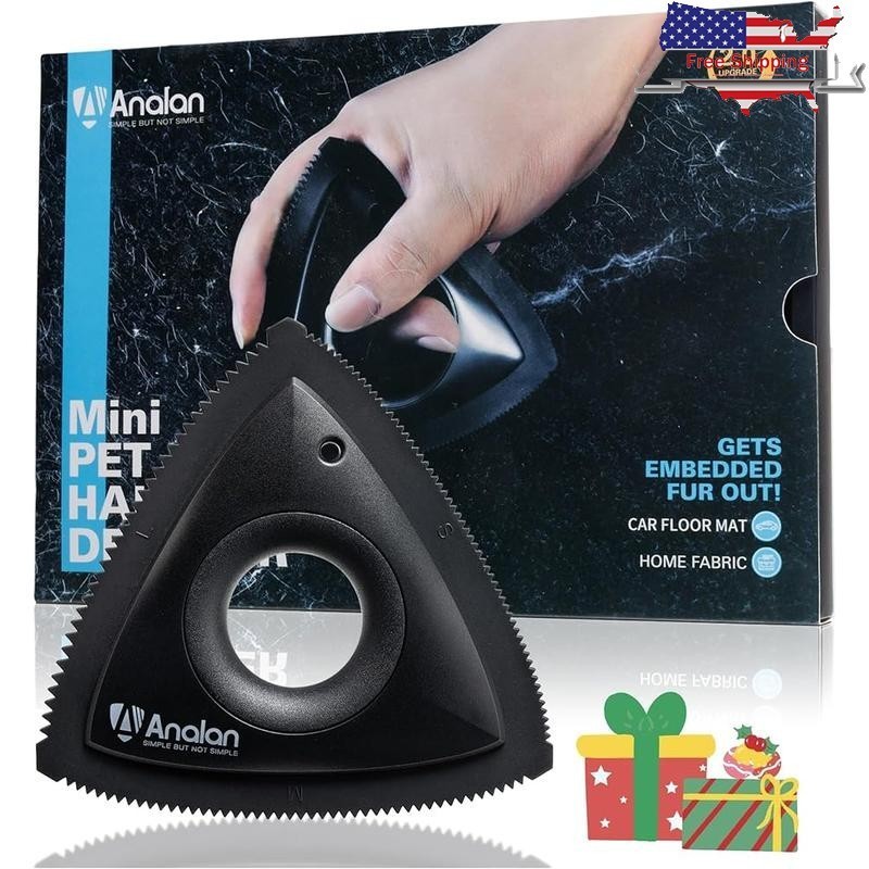 Triangle Pet Hair Remover Car Detailing Couch Furniture Lint Cleaning Tool New