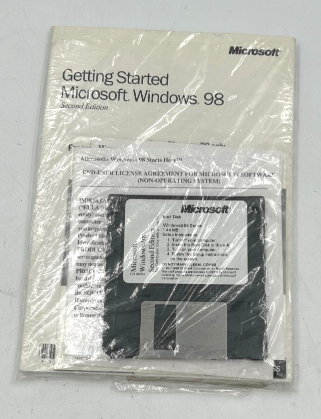 MICROSOFT WINDOWS 98 SE  new with product key