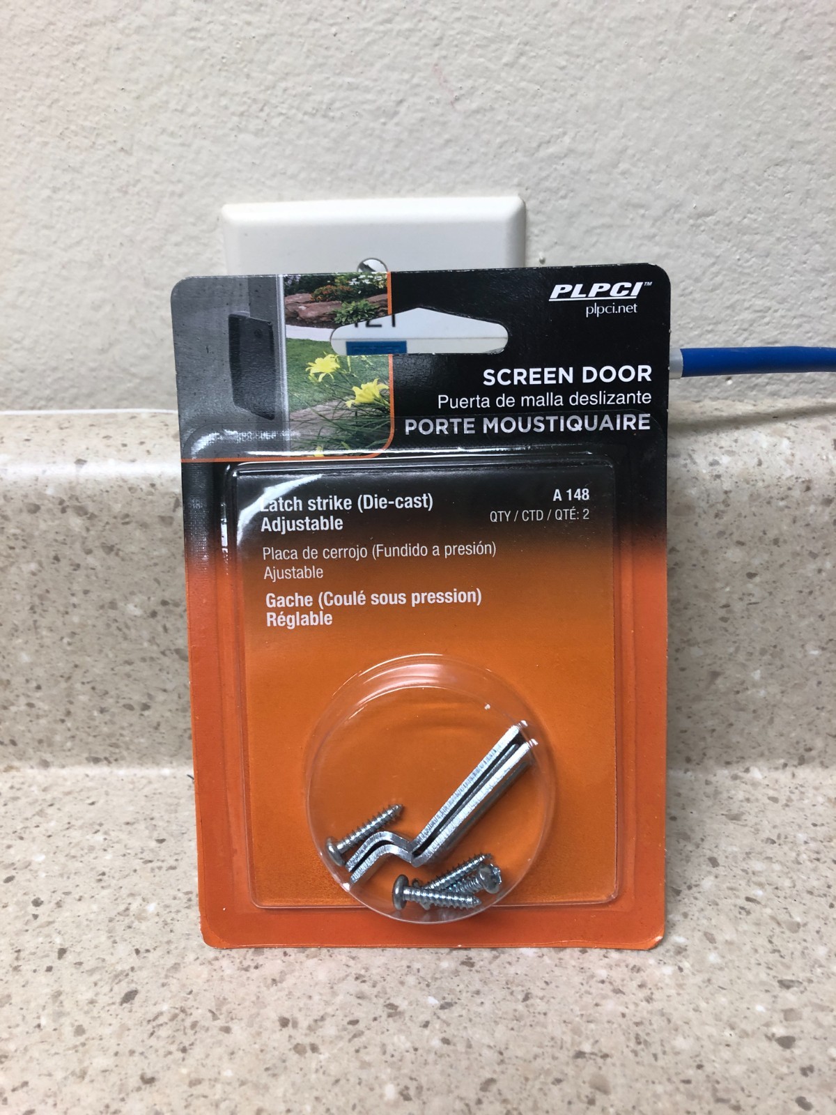 Prime-Line Zinc-Plated Steel Latch Strike 2 pk