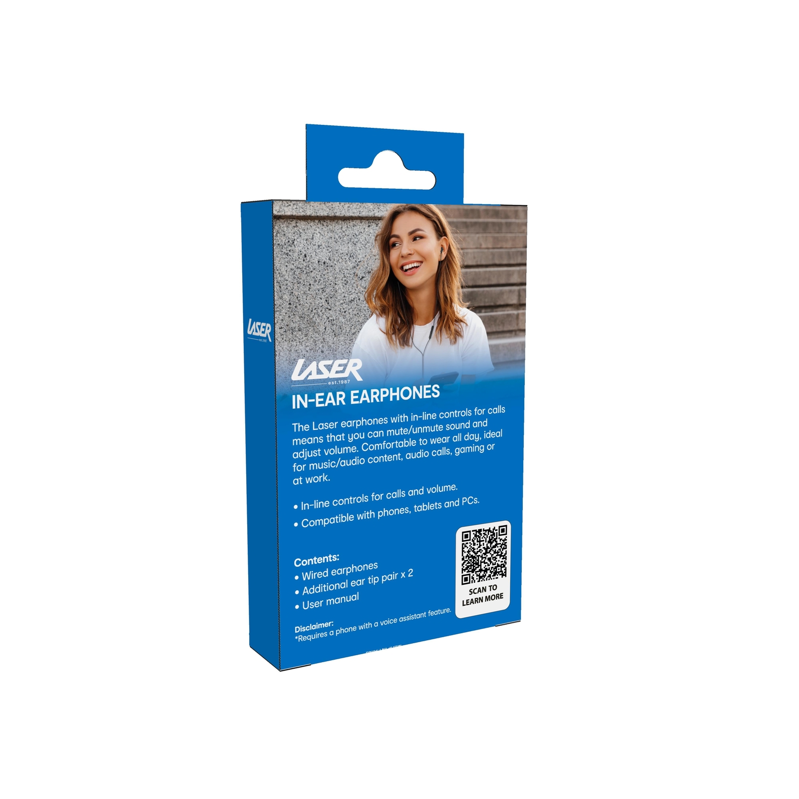 Laser In-Ear Wired Earphones USB-C with Inline Controls - Black