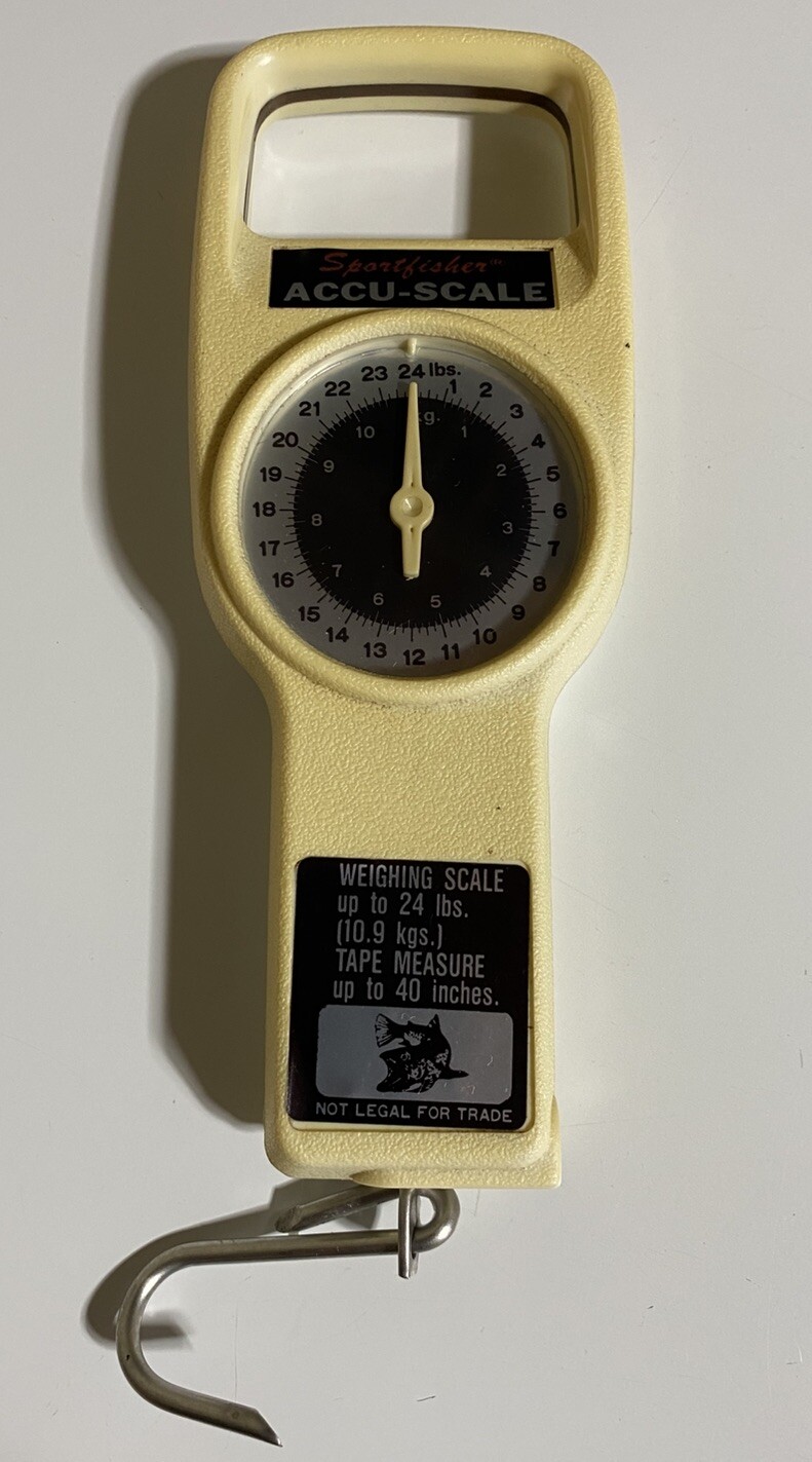 Vintage Sportfisher Accu-Scale - 24# Scale 40” Tape Measure Fishing Japan