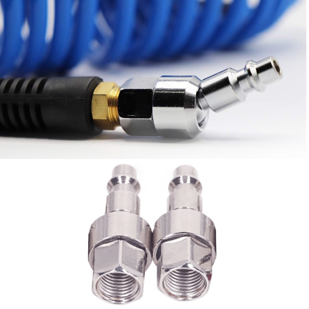 Heavy Duty Air Compressor Connectors Pair of 1/4 NPT with Rotational Capability