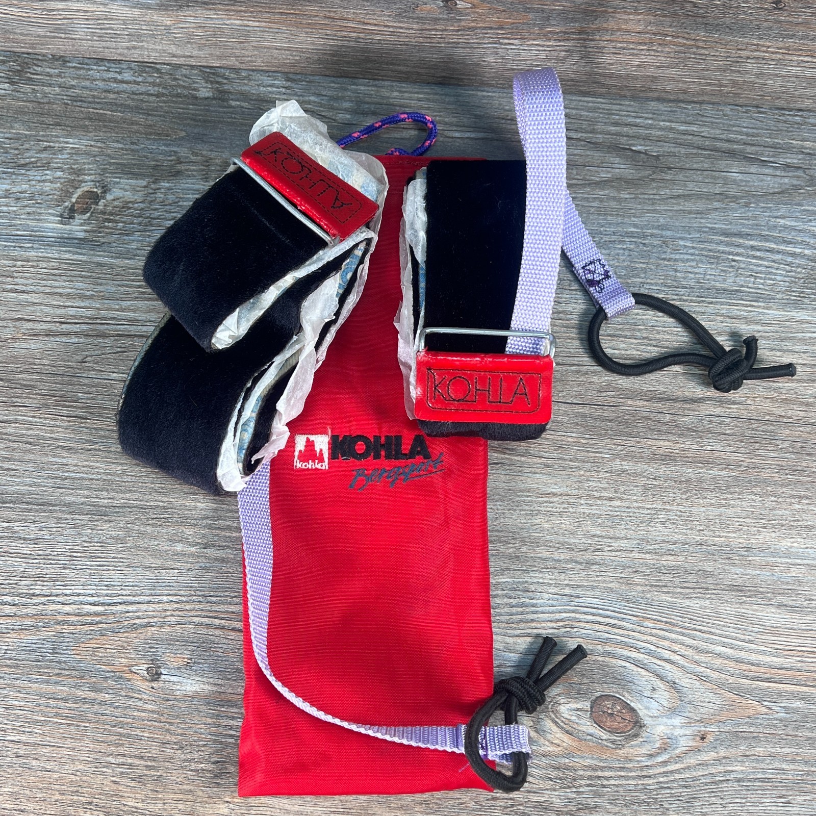 Kohla Bergen ski touring skins X 2 With carry bag Black