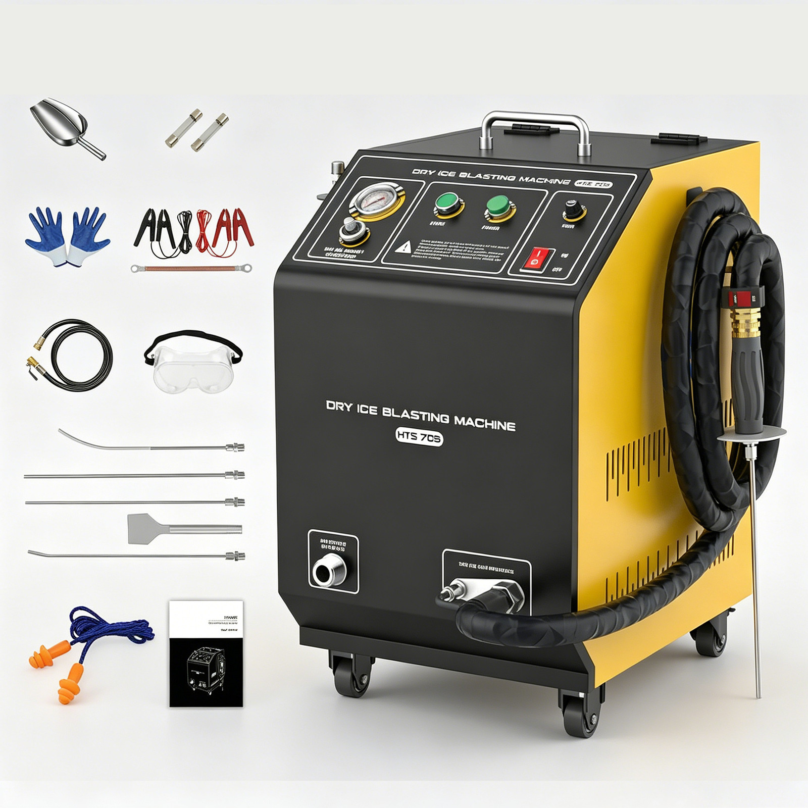 Heavy Dry Ice Blaster Advanced Blasting Machine Industrial Engine Carbon Cleaner