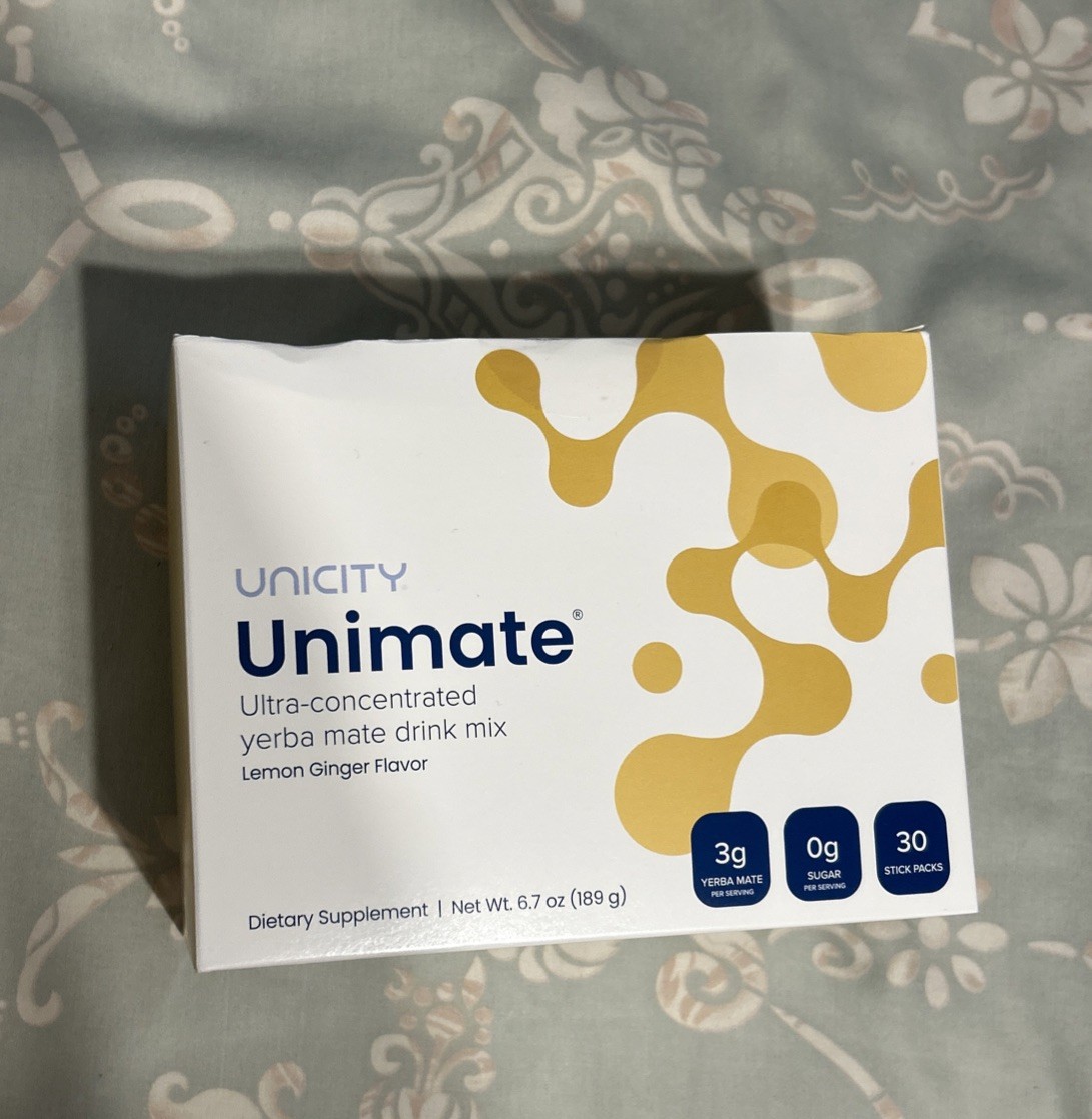 *NEW* Unicity Unimate Yerba Mate Supplement LEMON GINGER 30 Packets - FREE SHIP