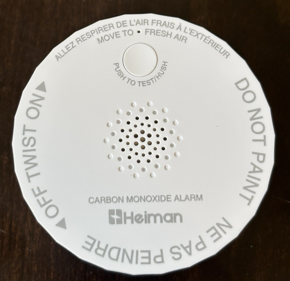 Heiman mini 3" Carbon Monoxide Detector, 1 Pack Standalone Model C1-S