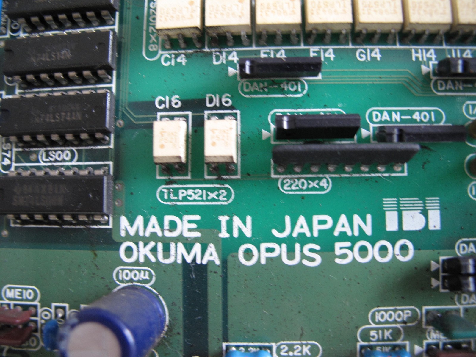 OKUMA OPUS 5000, OKUMA TCC-A E4809-045-112-C, OKUMA E4809-045-112-C BOARD