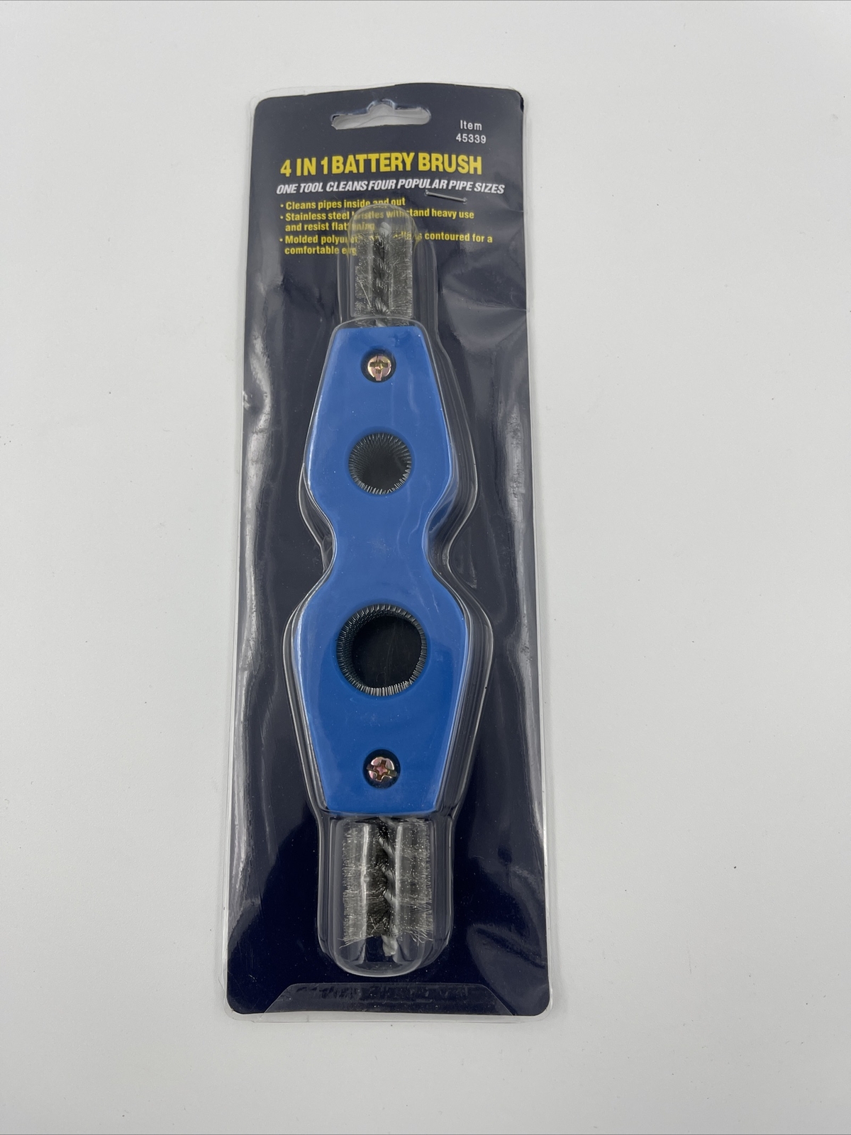 4-IN-1 Battery Brush Terminal Cleaner 7/8" & 5/8" Inner and outer brushes