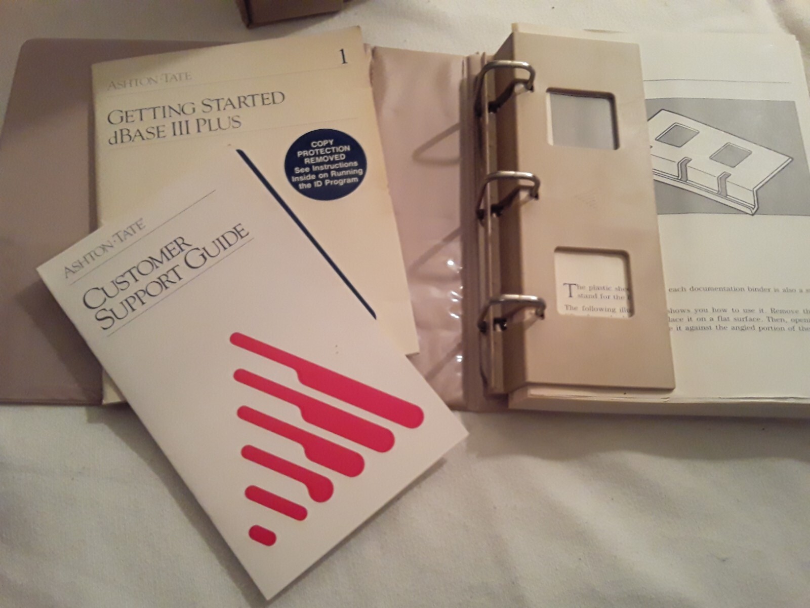 Vtg 1986 Ashton-Tate Learning & Using dBase III Plus IBM DOS Software Manuals