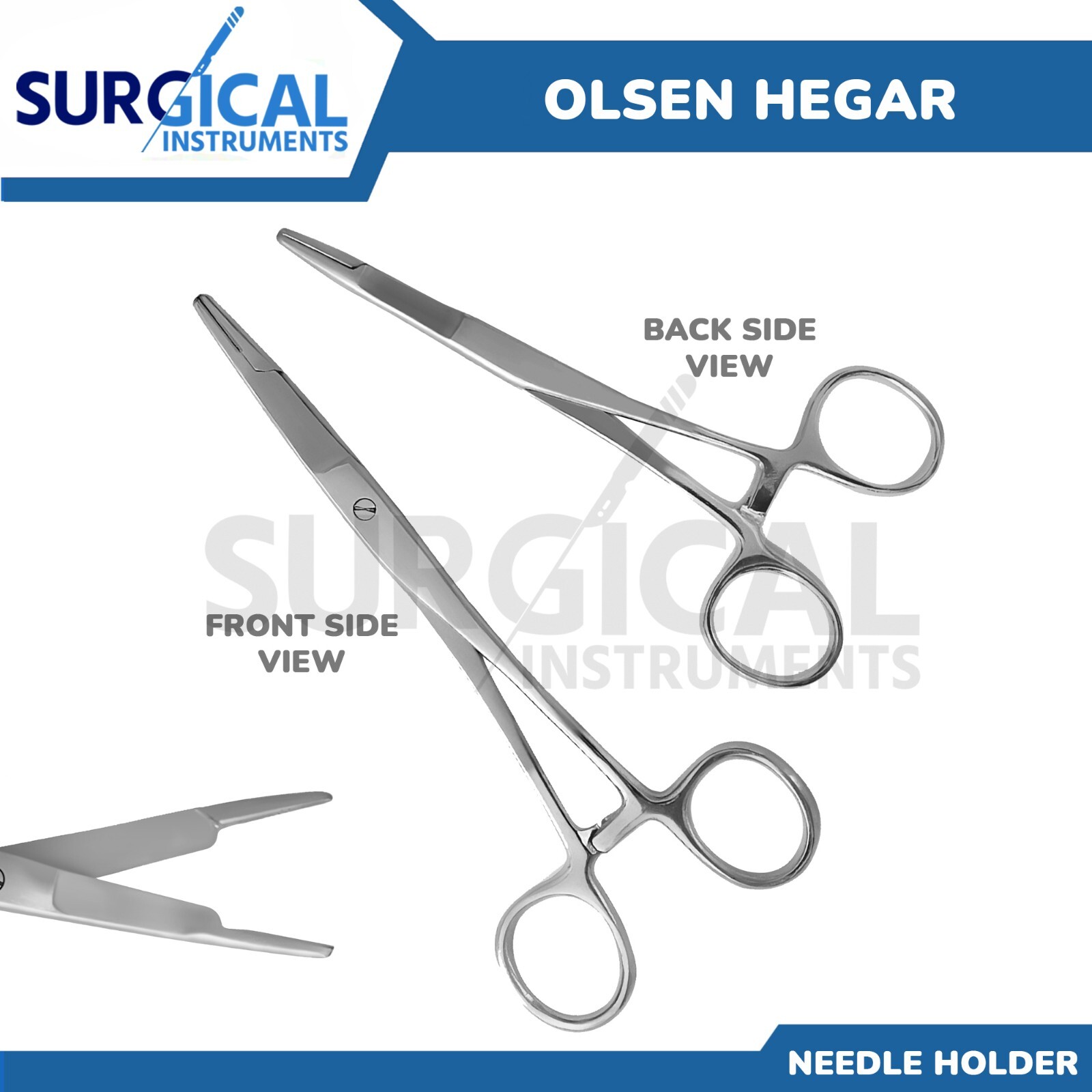 Olsen Hegar Needle Holder Driver 9.5" Stainless-Steel Top-Quality German Grade