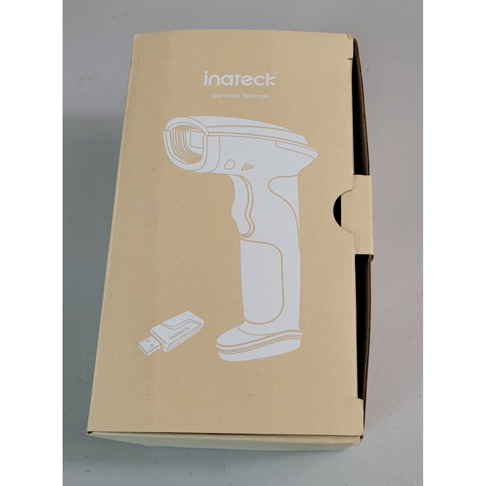 Inateck BCST-21 Wireless Barcode Scanner Black Yellow Handheld New Open Box