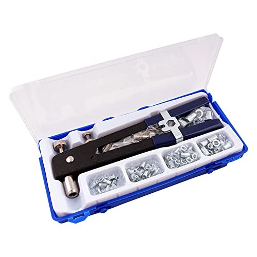 86 Pcs Rivet Nut Tool Kit Hand Riveter Set with M3/M4/M5/M6/M8 Threaded Rivet