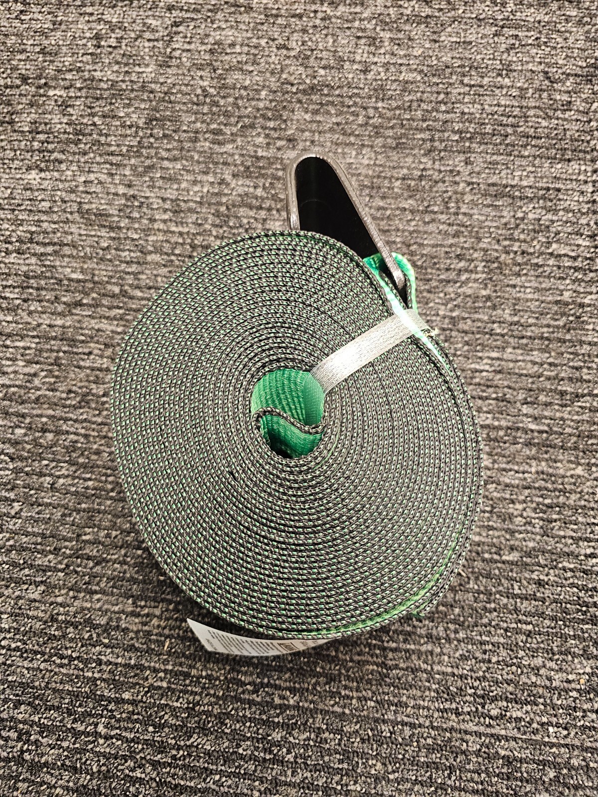 (QTY 2) USCC US CARGO CONTROL Green Strap 5400lbs Limit, break strength 16200lbs