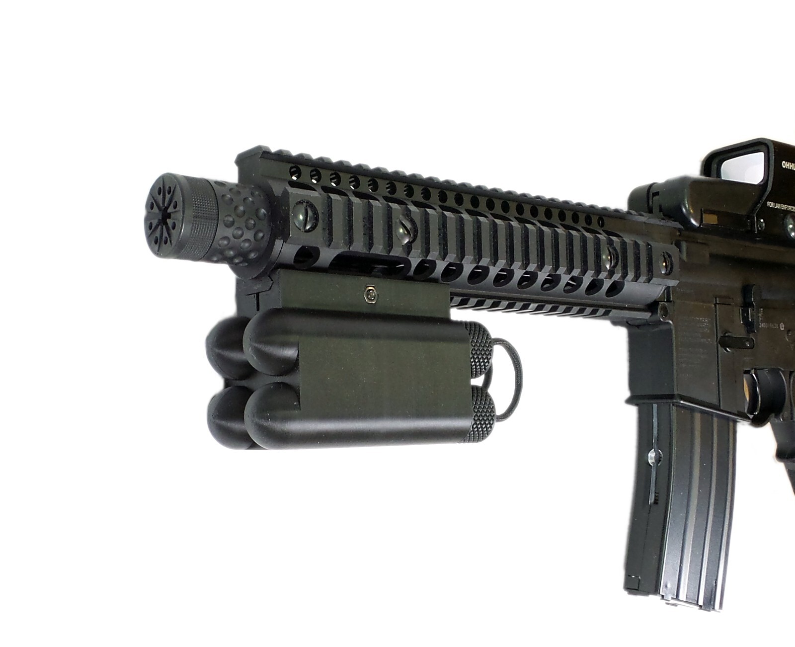 CO2  "Quad Barrel"  Holder Picatinny Mount