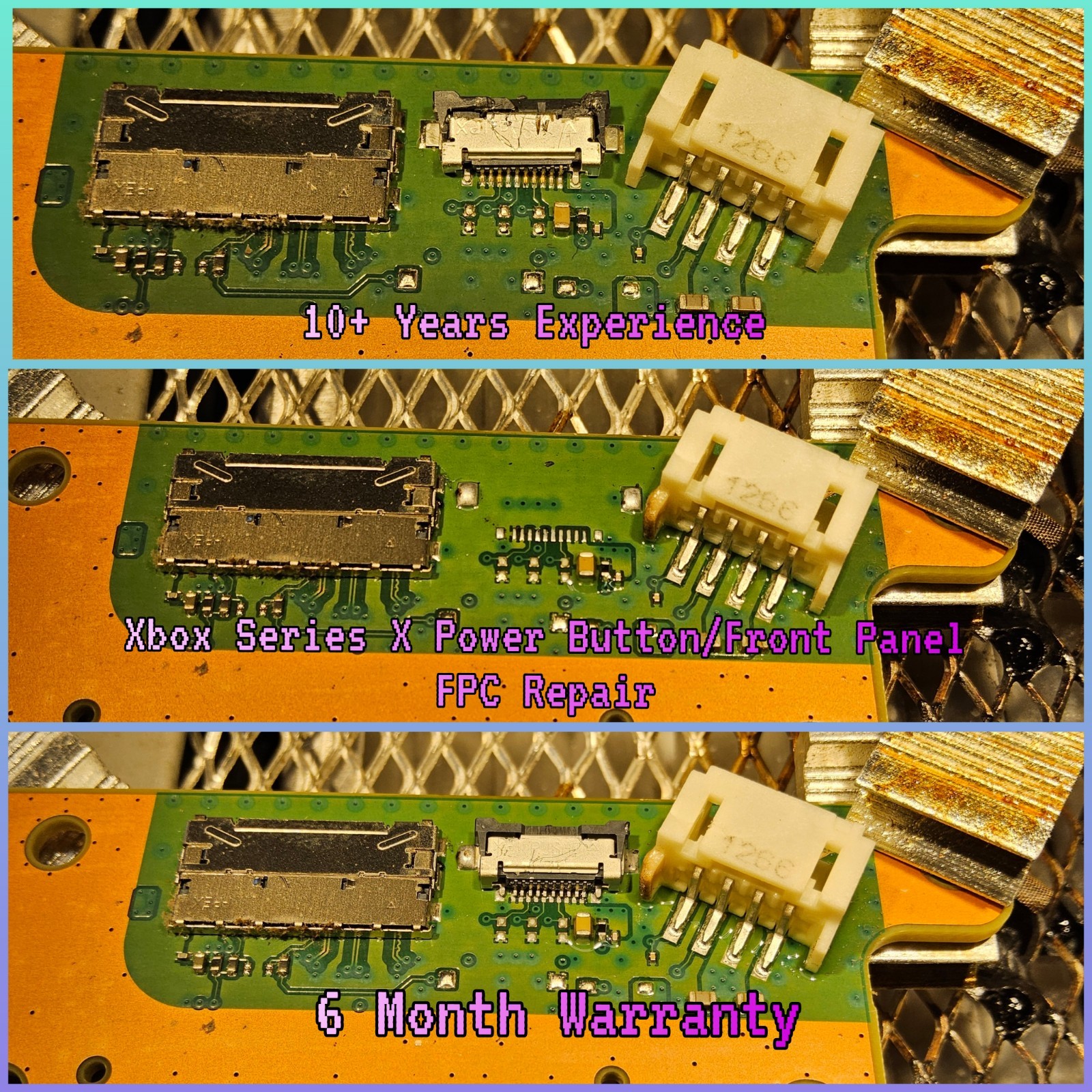 Xbox Series X Front Panel Connector Repair Service - Assembled Or Disassembled