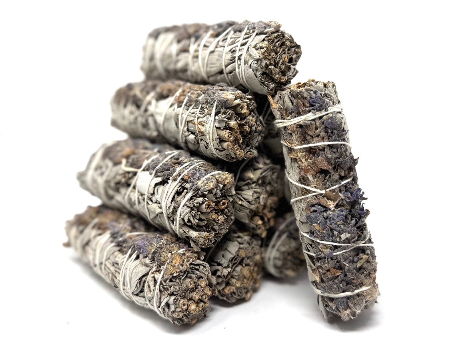 White Sage & Lavender Smudge Sticks (House Cleansing & Negativity Removal)