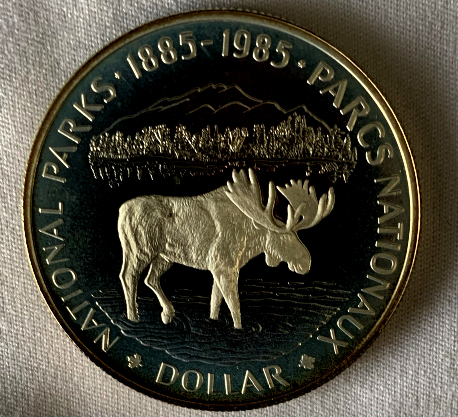 1985 Canada Silver Dollar "Parks Moose" Mint Set, DCAM Proofs, w/COA & OMP