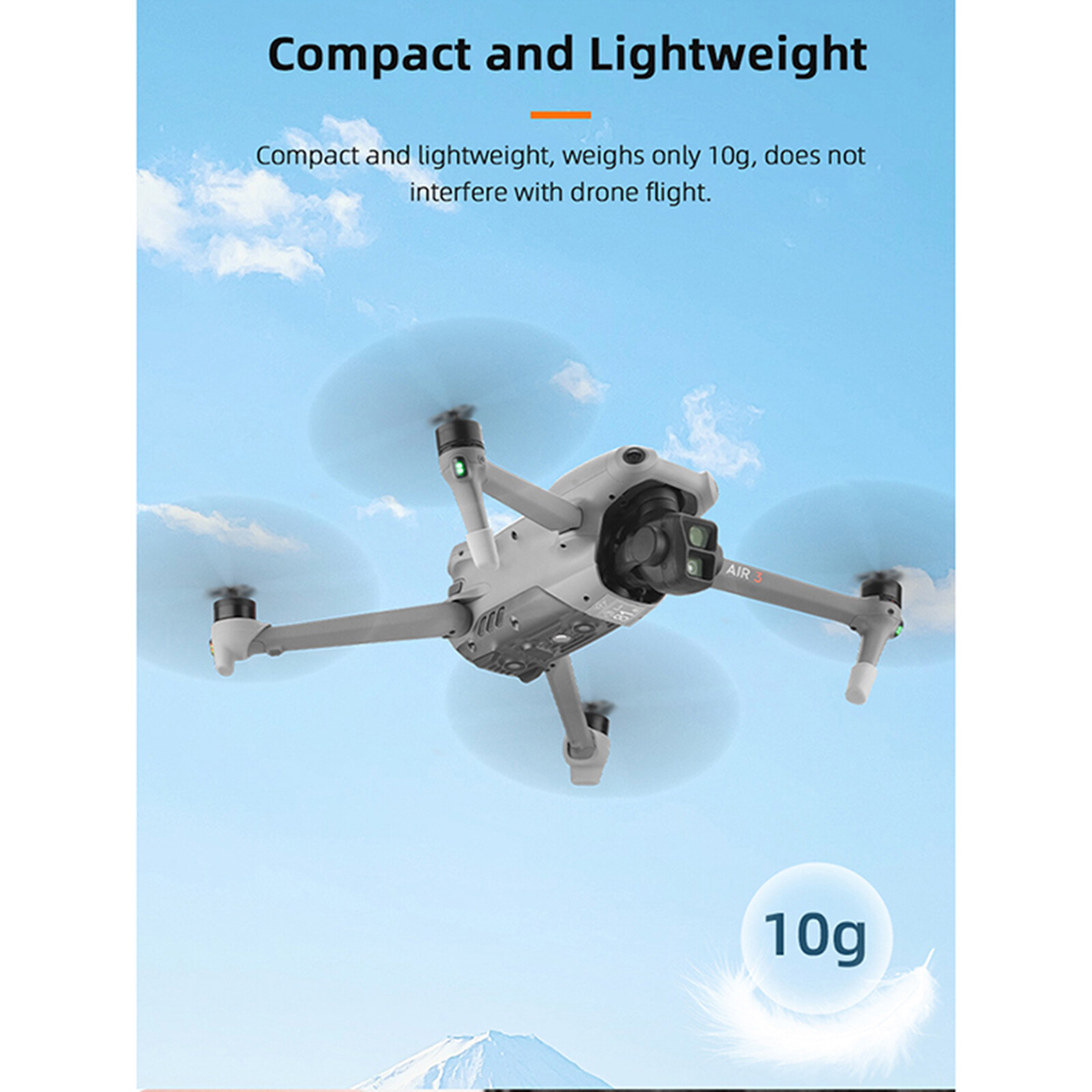 Dustproof Feet Heightened Footrest Cover Landing Gear Protection for DJI AIR 3