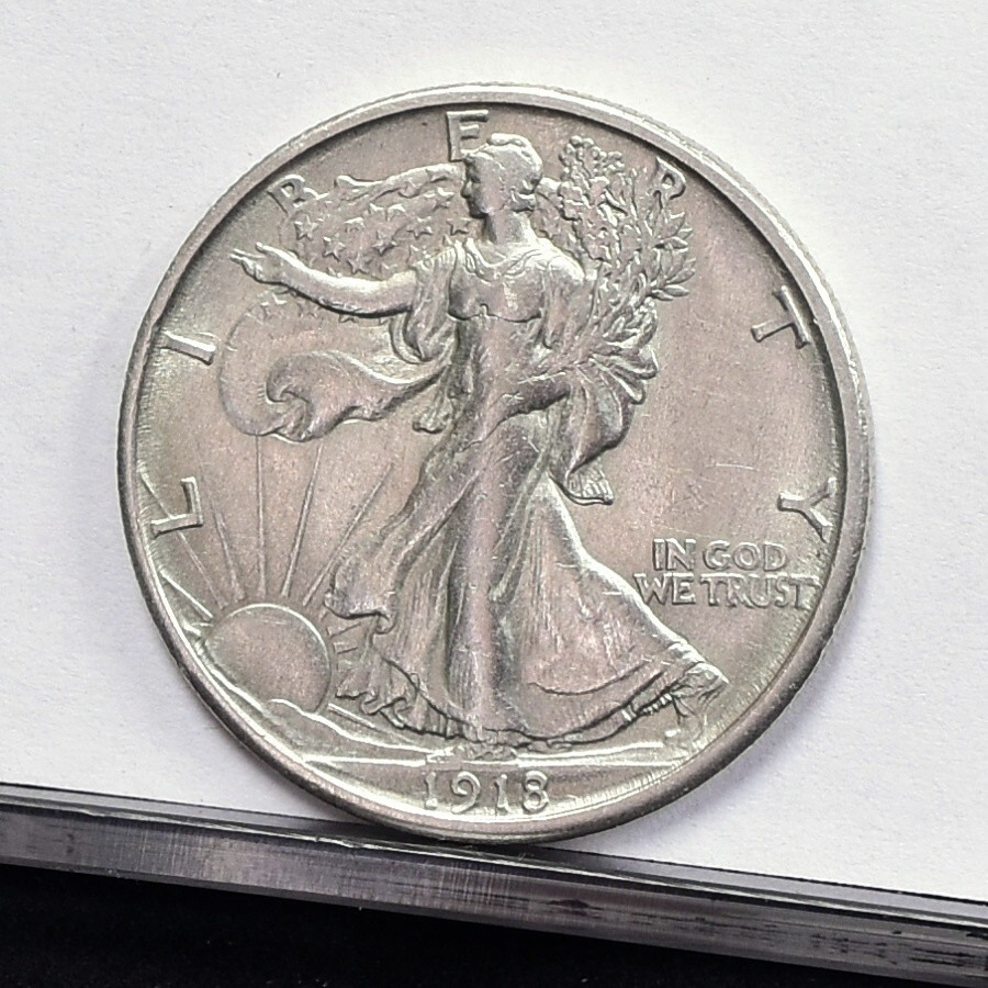 1918-S Liberty Walking Half Dollar - Ch AU Details, Cleaned (#58292-L)