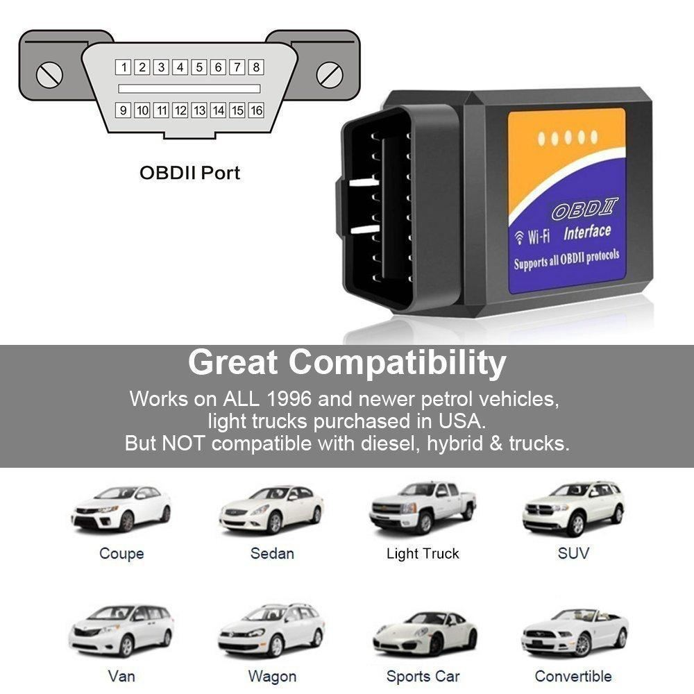 WiFi OBD2 Scanner WiFi Tool Engine Code Reader Car Accessories Diagnostic Tool