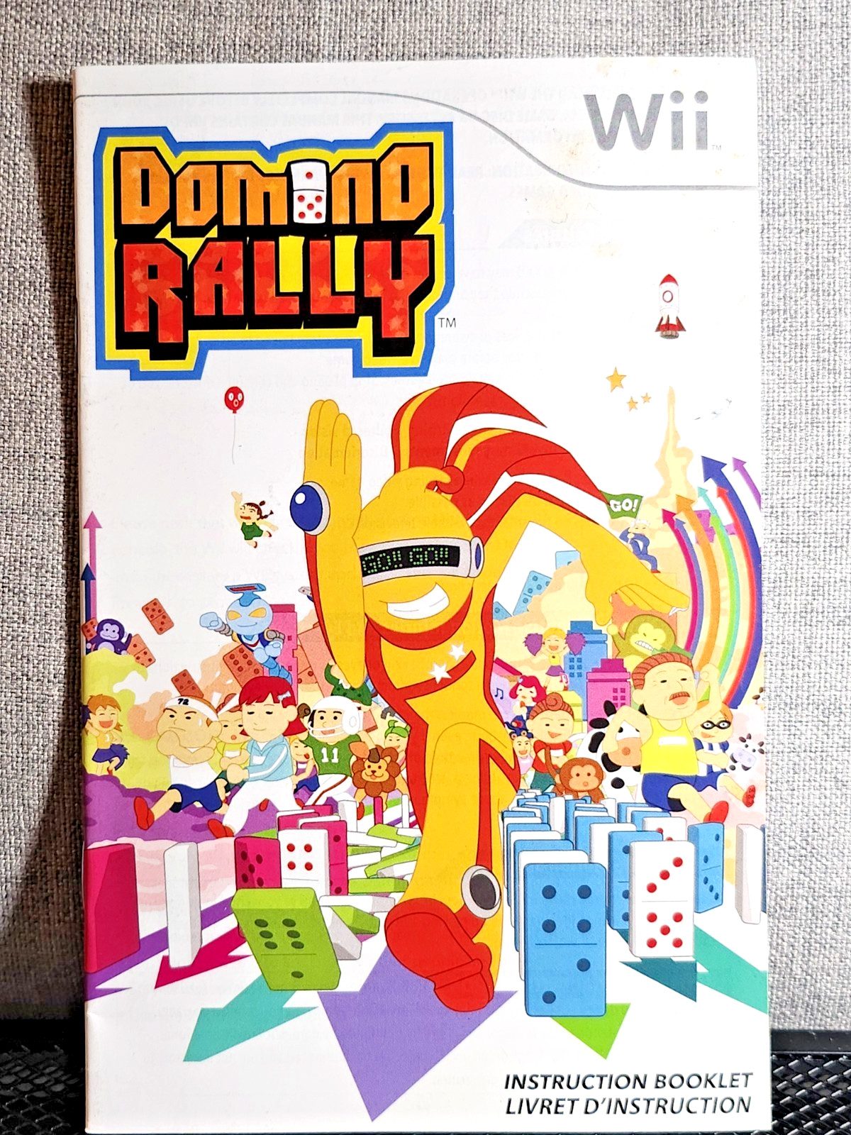 Domino Rally Instruction Manual Only - Nintendo Wii