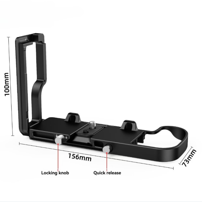 ZZQ&CCF BFL-28  L-Bracket, for Nikon Z8, 3/8" and 1/4" Accessories Screw Hole