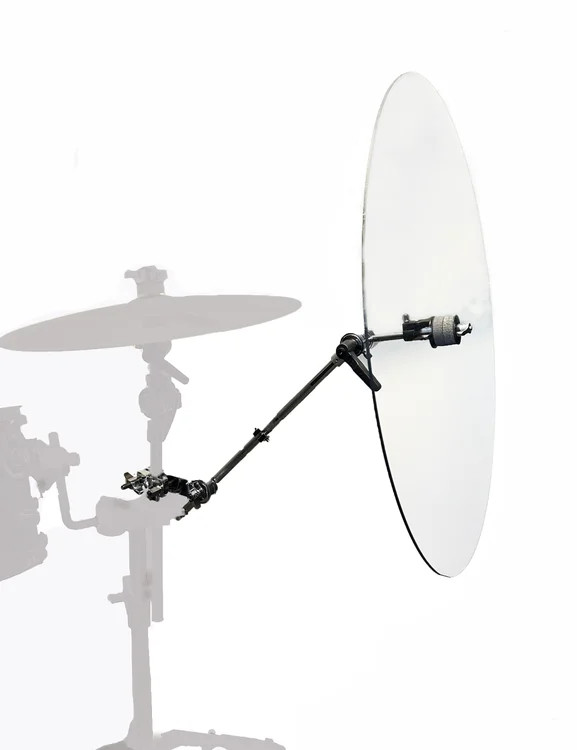 ClearSonic FLECTOR24 Cymbal Shield with DW Mega Clamp Boom Arm - 24 inches