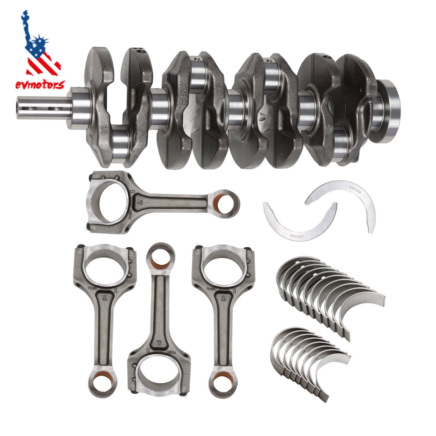 G4KH 2.0T Engine Crankshaft & ConRods & Bearing for KIA Optima HYUNDAI Sonata