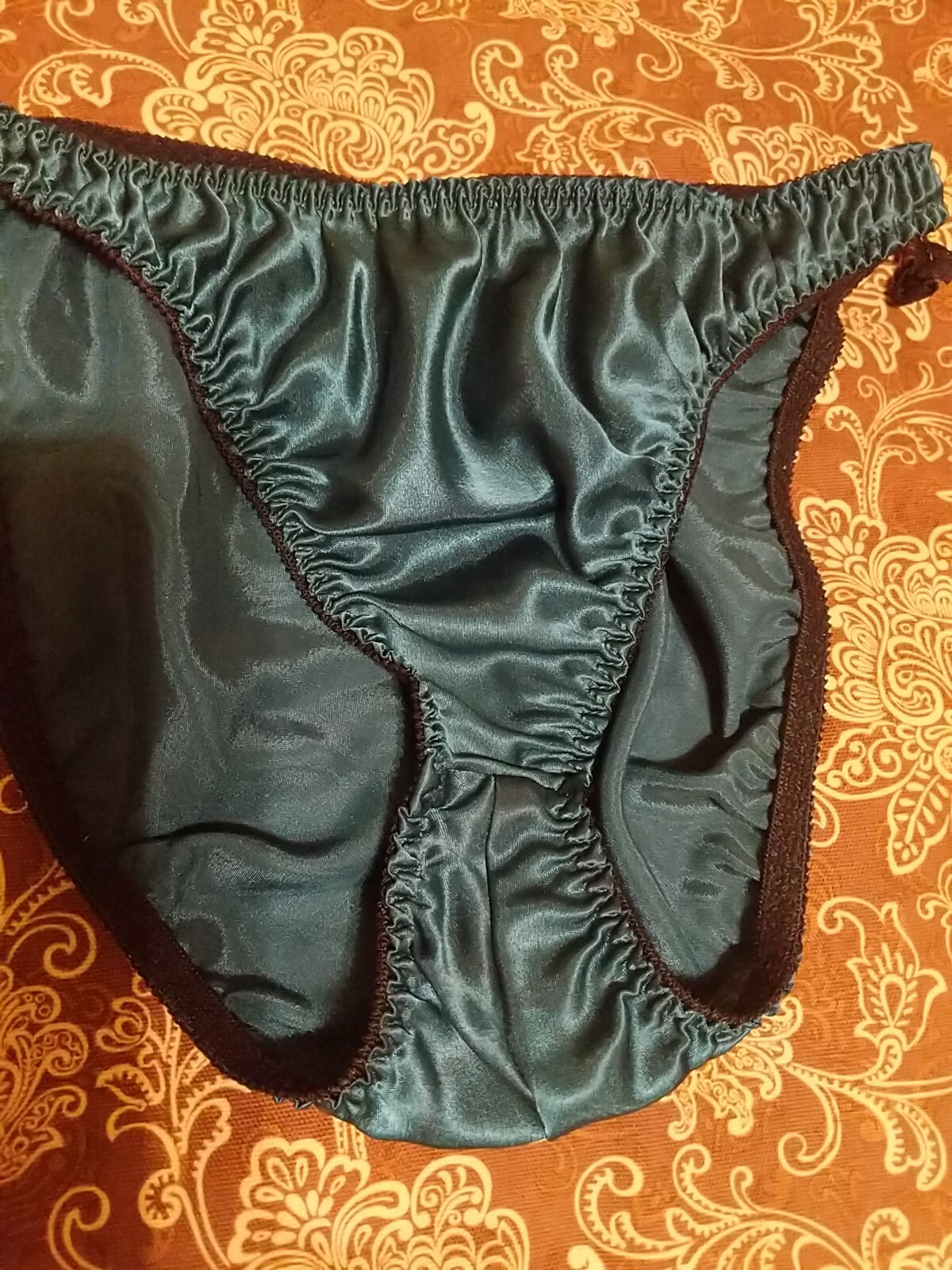 VTG Satin Bikini Panties Size Medium