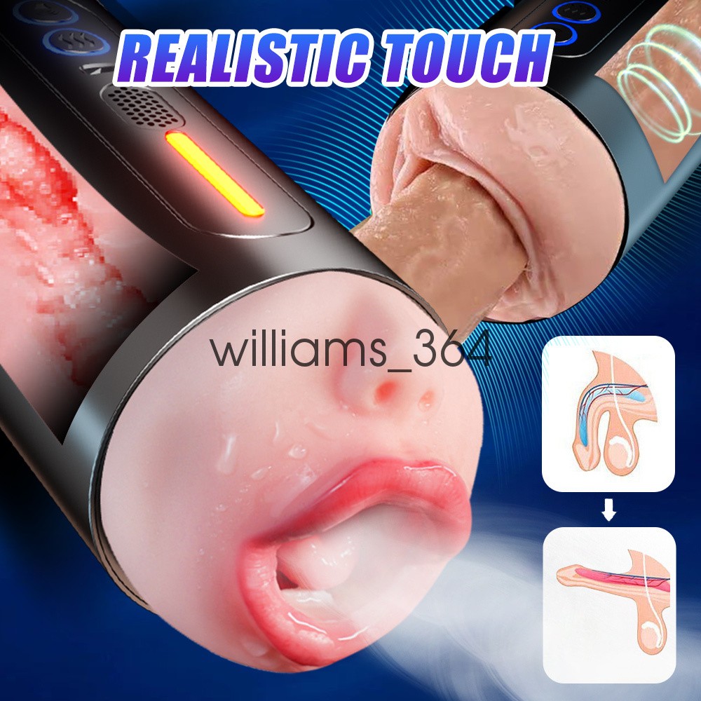 Automatic Handsfree Male Masturbater Cup Stroker Pocket-Pussy Toy Men Lubricants