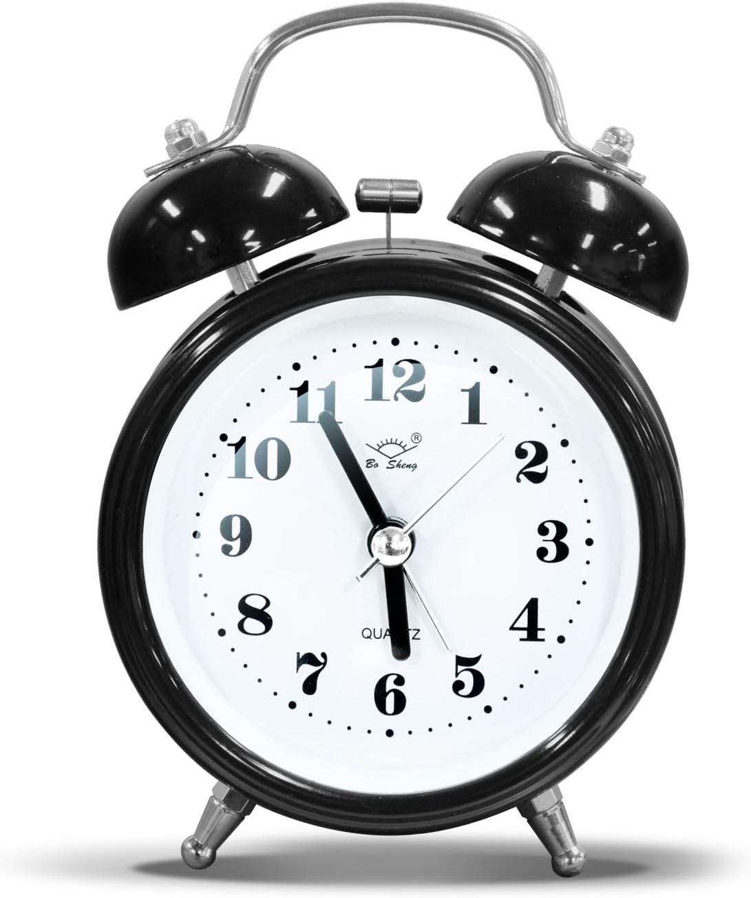 OWill Twin Bell Alarm Clock with 3D Dial Simple, Super Extra Loudest Ringing for