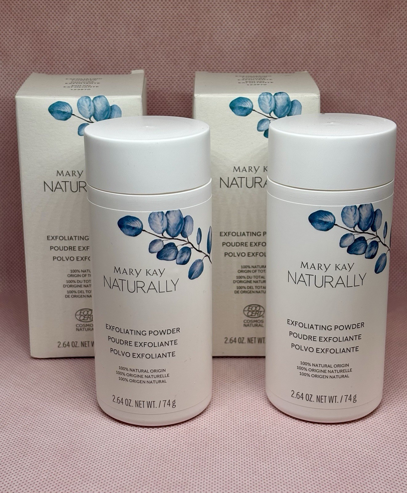 Lot Of 2 Mary Kay NATURALLY Exfoliating Powder ~New in Box Free Shipping #123970