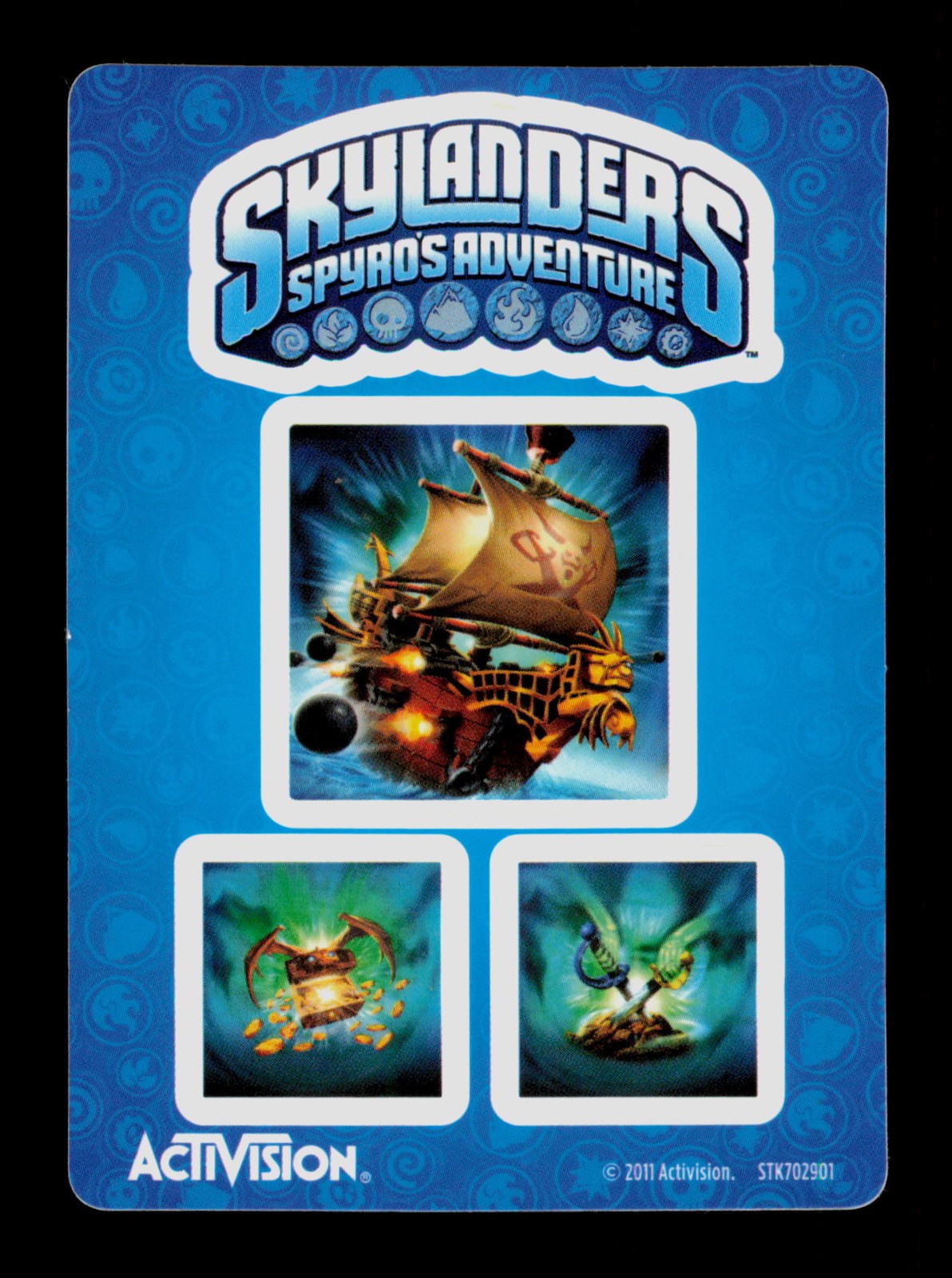Pirate Seas Skylanders Spyros Adventure 2011 Activision Sticker
