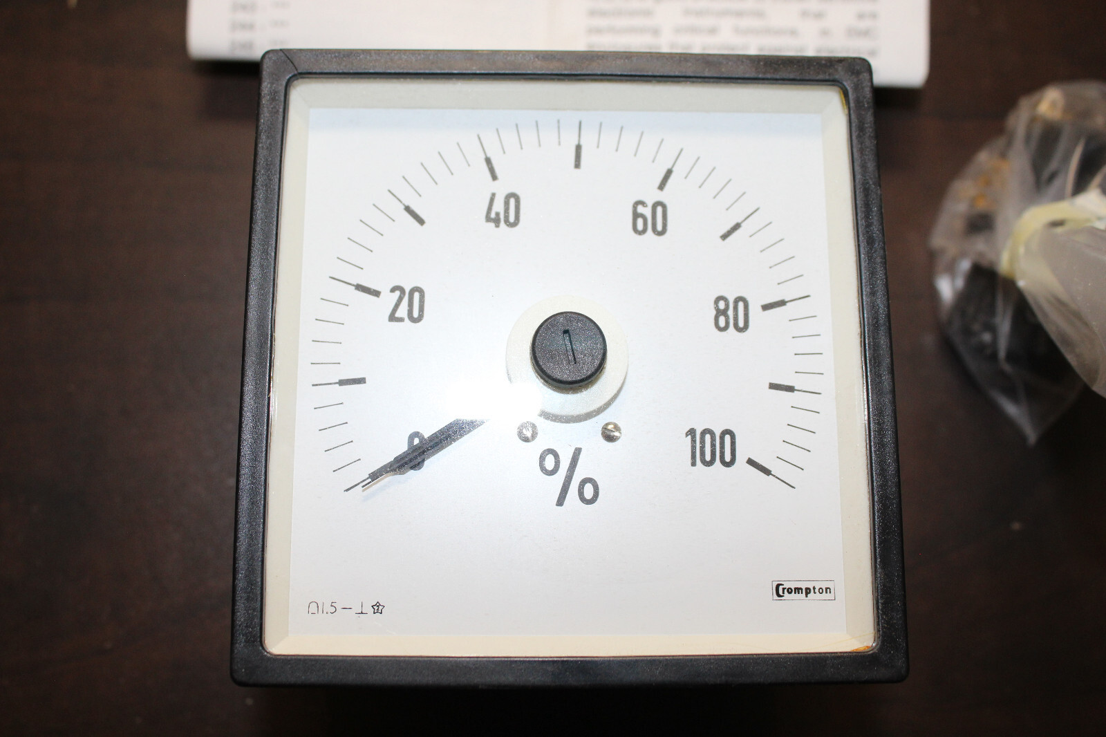 Crompton 244-05VG-MTIP Meter Scaled 0/100%  DC