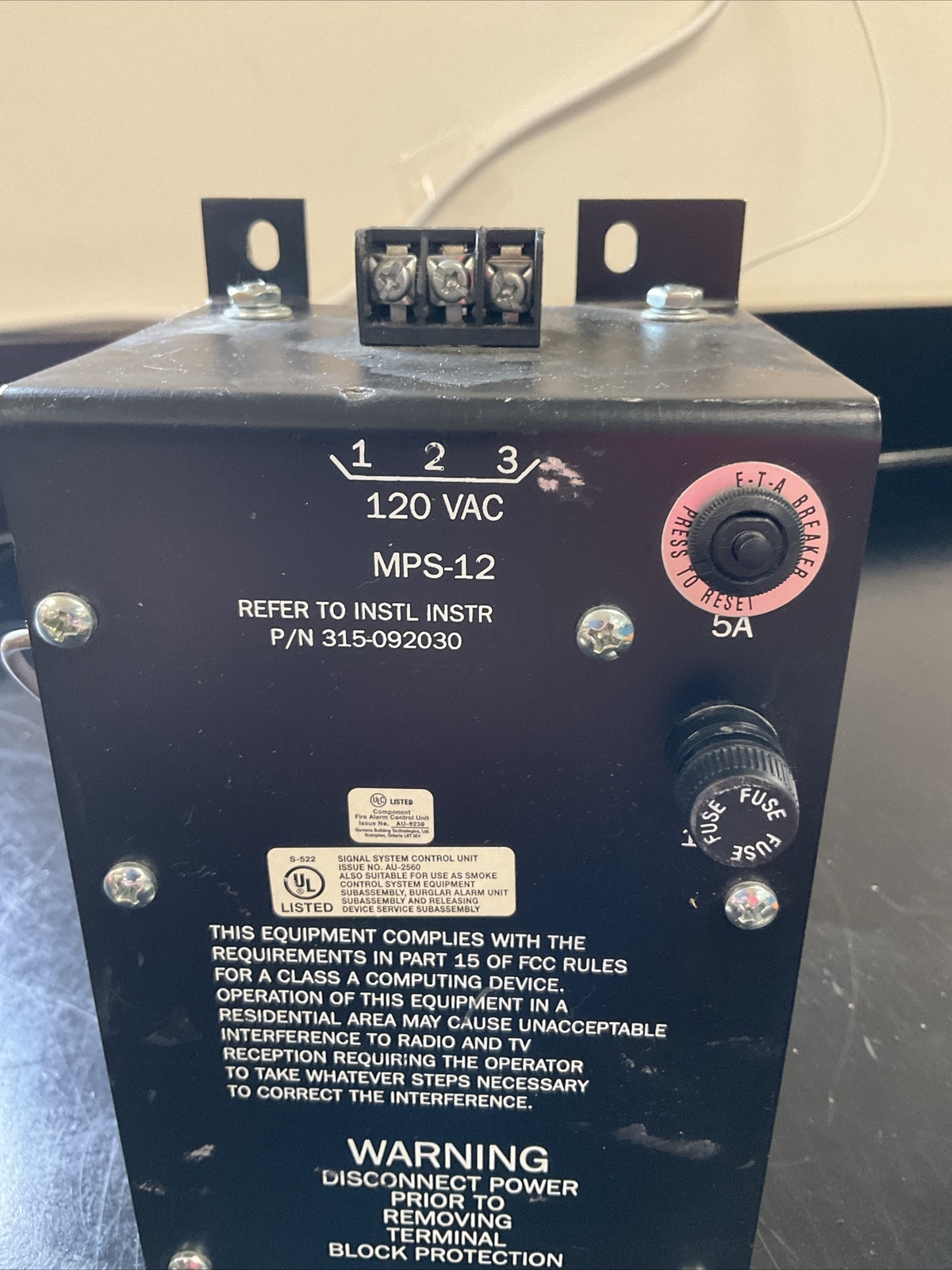 Siemens MPS-12 Power Supply Module