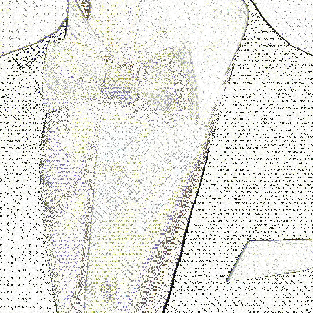 White Silk Self Bow Tie
