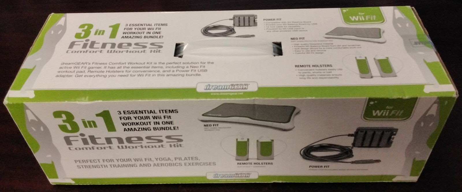 DreamGear DGWII-1159 3-In-1 Fitness Comfort Workout Kit for Wii Fit