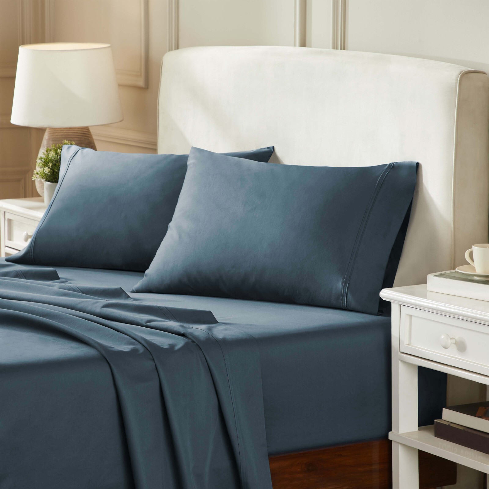 100% Egyptian Cotton 850 Thread Count Solid Bed Sheet Set