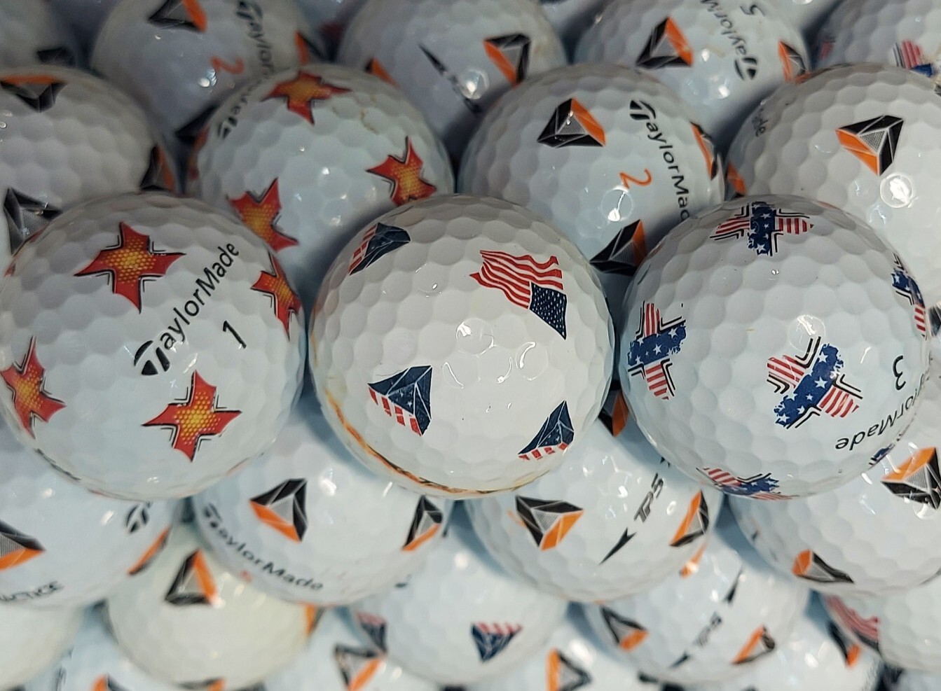 36 Used 3A TAYLORMADE TP5/X Pix -HIGH VISIBILITY Golf Balls -Limited Edition