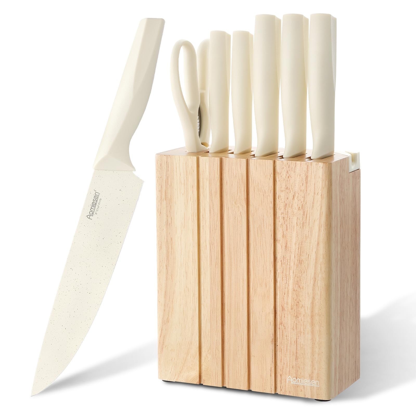 Premium Quality 8-Piece Knife Set with Block, Lightweight and Strong, ﻿ Ergon...