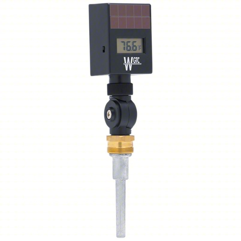 Weksler AADH-FC Solar Digital Industrial Thermometer -58 to 302°F 3-1/2" Stem