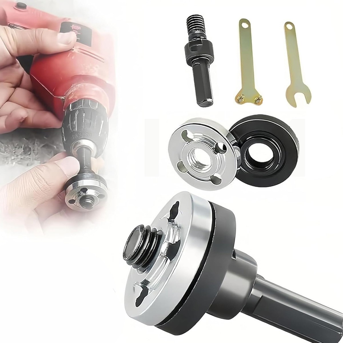 5Pcs/set Electric Drill Variable Angle Grinder Connecting Rod Converter Tool SA