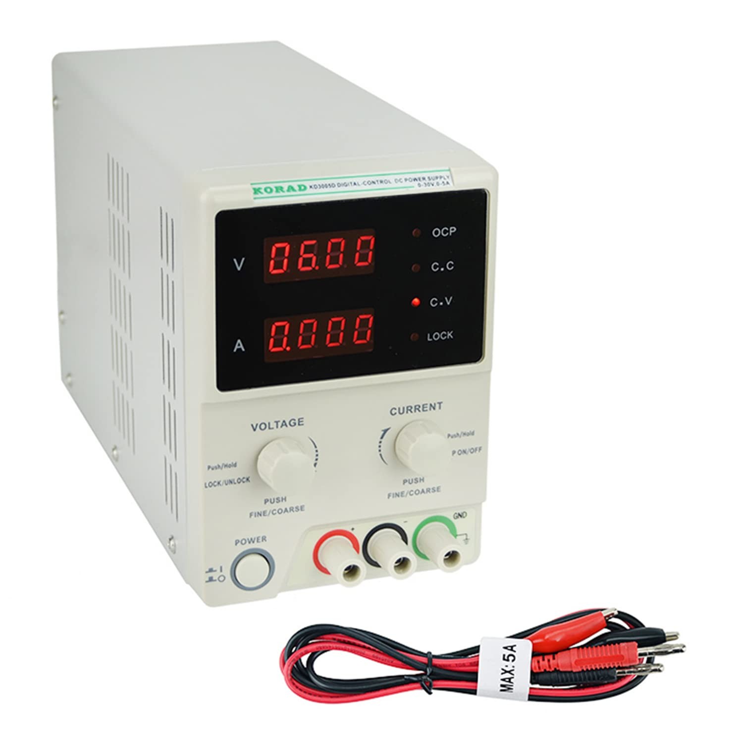KORAD KD3005D - Precision Variable Adjustable 30V, 5A DC Linear Power Supply...